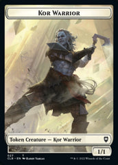 Kor Warrior // Treasure Double-Sided Token [Commander Legends: Battle for Baldur's Gate Tokens] | Dragon's Lair Comics and Fantasy Houston TX