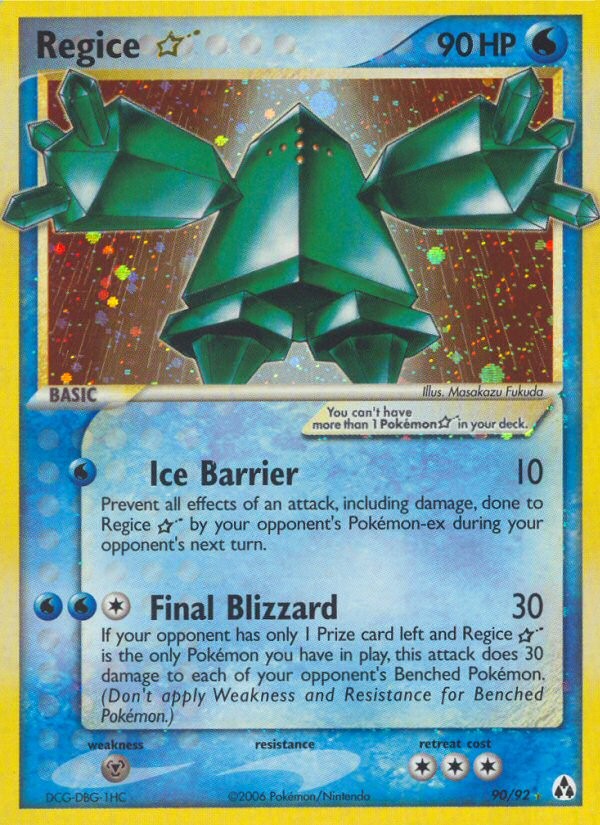 Regice Star (90/92) [EX: Legend Maker] | Dragon's Lair Comics and Fantasy Houston TX