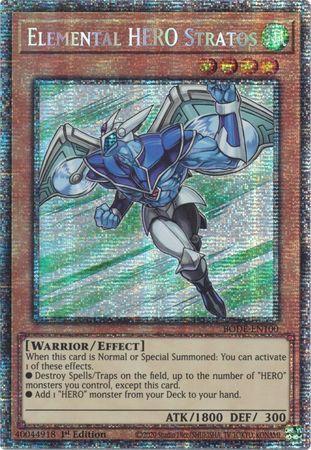 Elemental HERO Stratos [BODE-EN100] Starlight Rare | Dragon's Lair Comics and Fantasy Houston TX