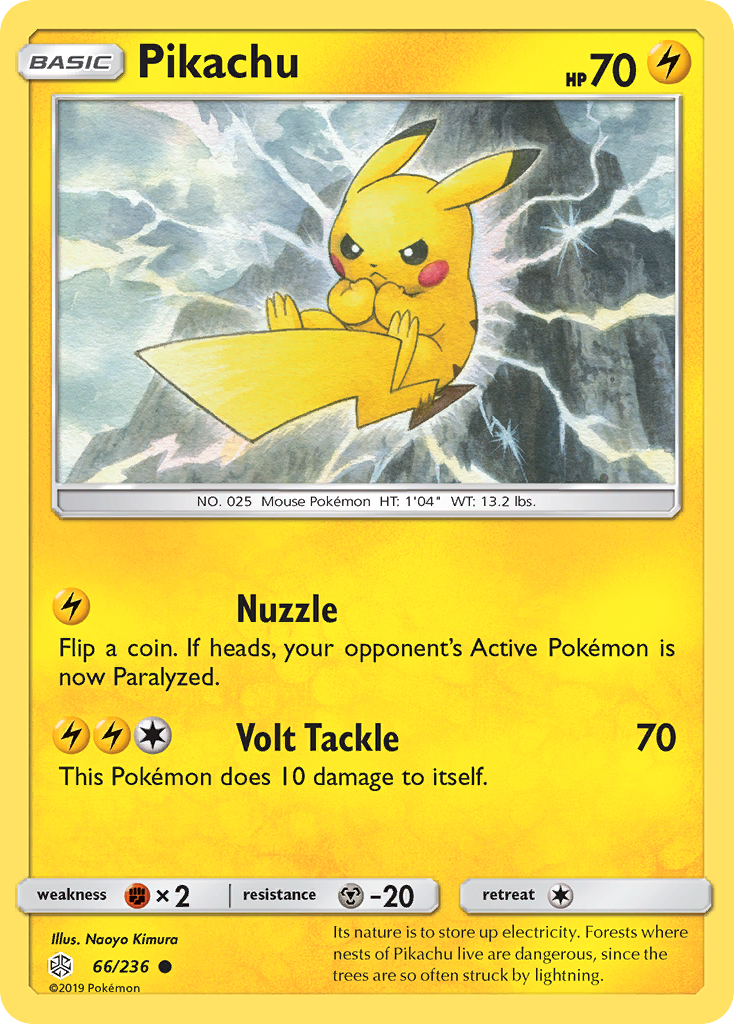 Pikachu (66/236) [Sun & Moon: Cosmic Eclipse] | Dragon's Lair Comics and Fantasy Houston TX