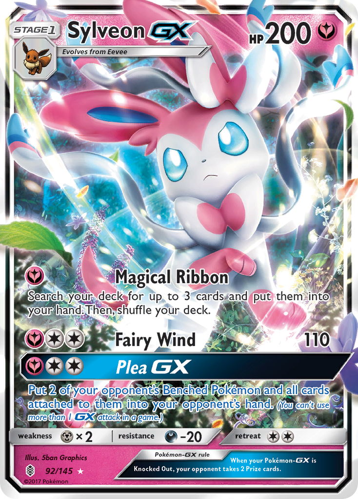 Sylveon GX (92/145) [Sun & Moon: Guardians Rising] | Dragon's Lair Comics and Fantasy Houston TX