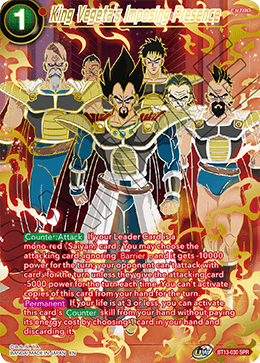 King Vegeta's Imposing Presence (SPR) (BT13-030) [Supreme Rivalry] | Dragon's Lair Comics and Fantasy Houston TX