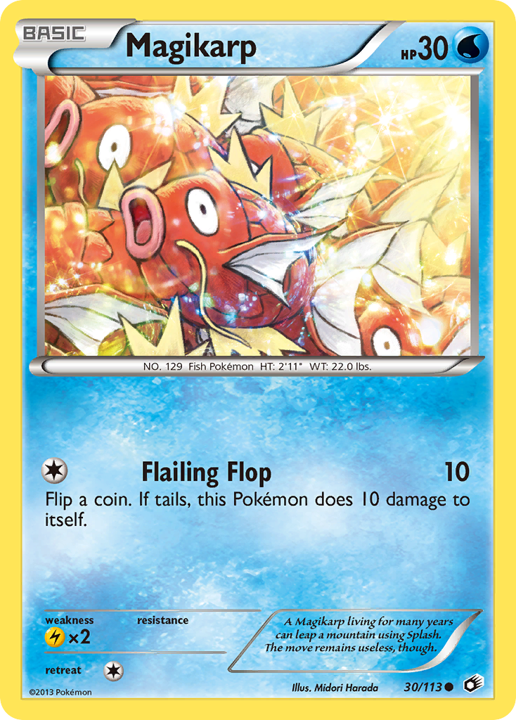 Magikarp (30/113) [Black & White: Legendary Treasures] | Dragon's Lair Comics and Fantasy Houston TX