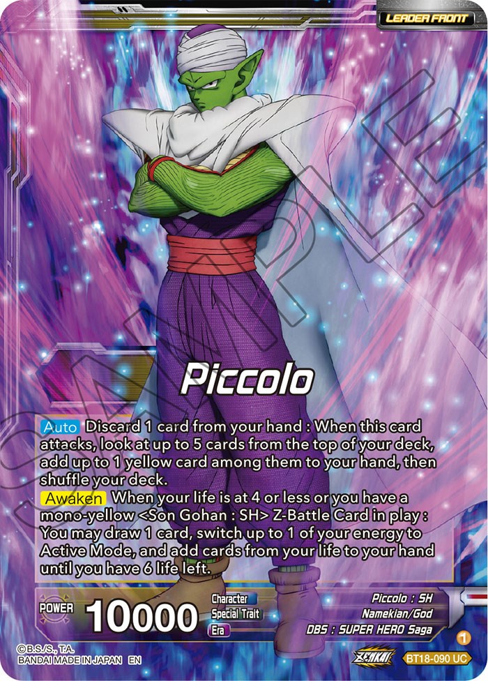 Piccolo // Piccolo, Facing New Foes (BT18-090) [Dawn of the Z-Legends Prerelease Promos] | Dragon's Lair Comics and Fantasy Houston TX