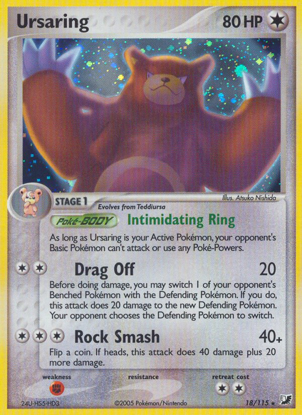 Ursaring (18/115) [EX: Unseen Forces] | Dragon's Lair Comics and Fantasy Houston TX