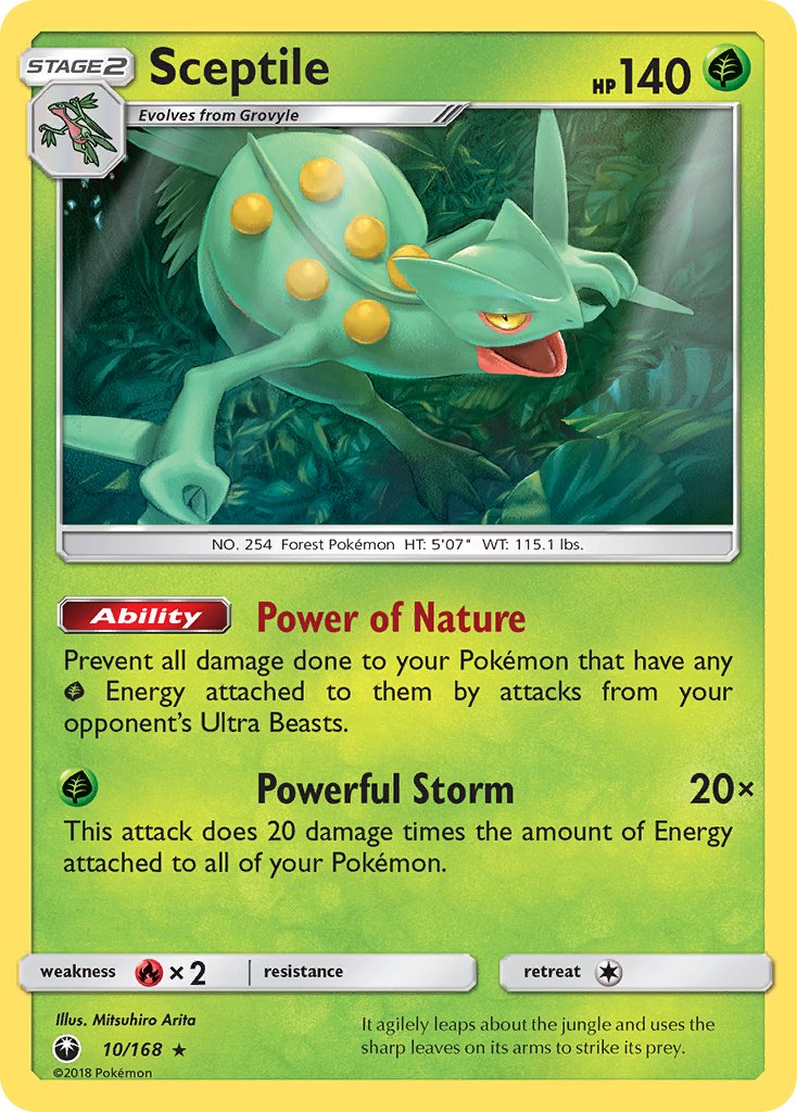 Sceptile (10/168) (Theme Deck Exclusive) [Sun & Moon: Celestial Storm] | Dragon's Lair Comics and Fantasy Houston TX