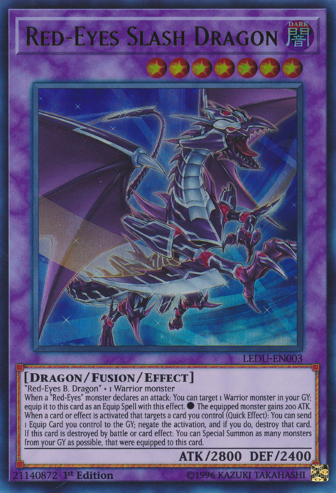 Red-Eyes Slash Dragon [LEDU-EN003] Ultra Rare | Dragon's Lair Comics and Fantasy Houston TX