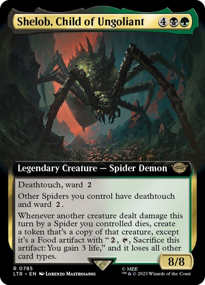 Shelob, Child of Ungoliant (Extended Art) (Surge Foil) [The Lord of the Rings: Tales of Middle-Earth] | Dragon's Lair Comics and Fantasy Houston TX