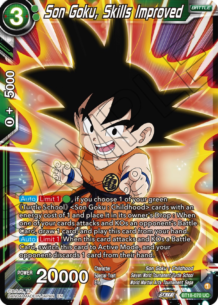 Son Goku, Skills Improved (BT18-070) [Dawn of the Z-Legends] | Dragon's Lair Comics and Fantasy Houston TX