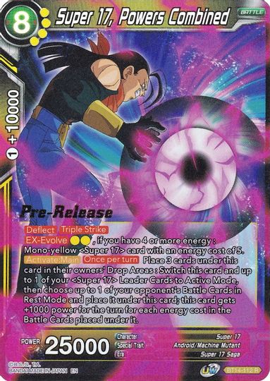 Super 17, Powers Combined (BT14-112) [Cross Spirits Prerelease Promos] | Dragon's Lair Comics and Fantasy Houston TX