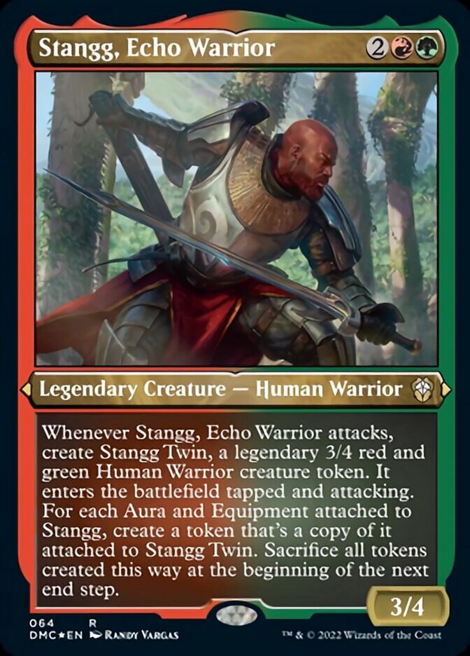 Stangg, Echo Warrior (Foil Etched) [Dominaria United Commander] | Dragon's Lair Comics and Fantasy Houston TX