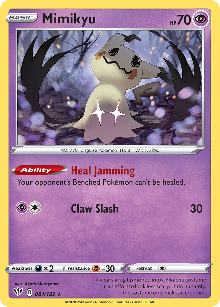 Mimikyu (081/189) [Sword & Shield: Darkness Ablaze] | Dragon's Lair Comics and Fantasy Houston TX