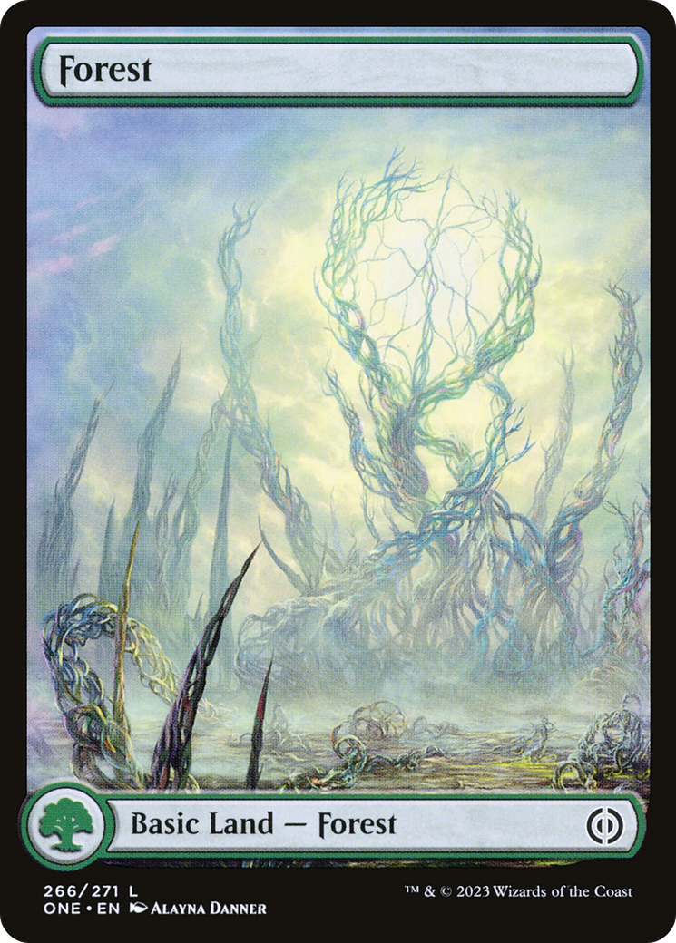 Forest (266) (Full-Art) [Phyrexia: All Will Be One] | Dragon's Lair Comics and Fantasy Houston TX