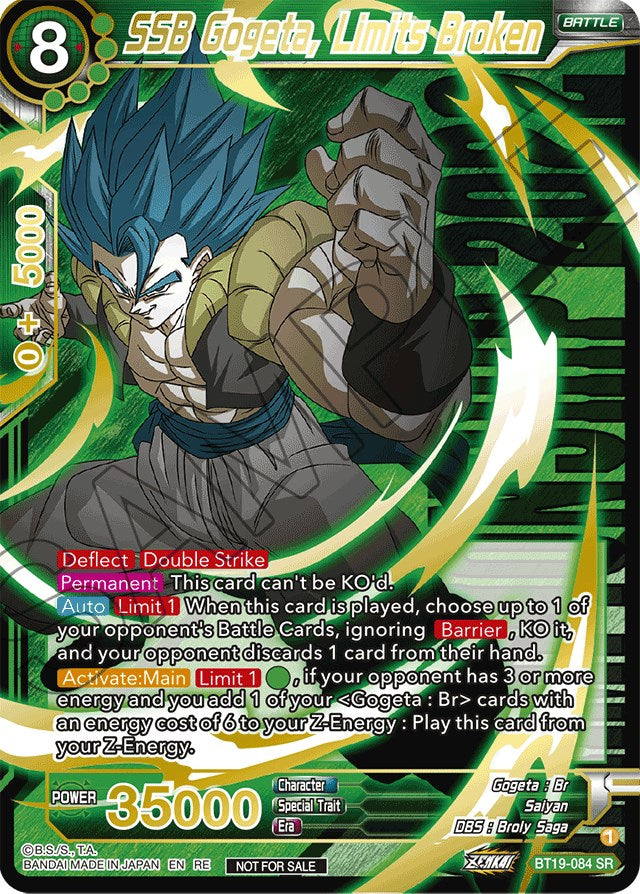 SSB Gogeta, Limits Broken (Championship 2022) (BT19-084) [Promotion Cards] | Dragon's Lair Comics and Fantasy Houston TX