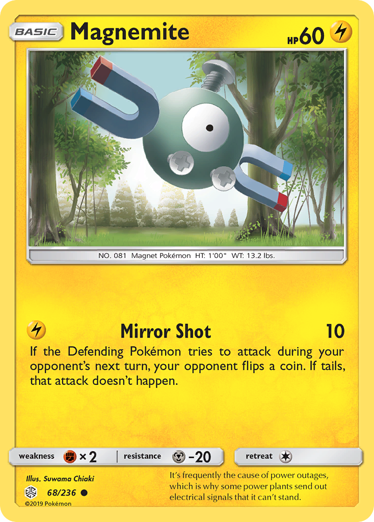 Magnemite (68/236) [Sun & Moon: Cosmic Eclipse] | Dragon's Lair Comics and Fantasy Houston TX