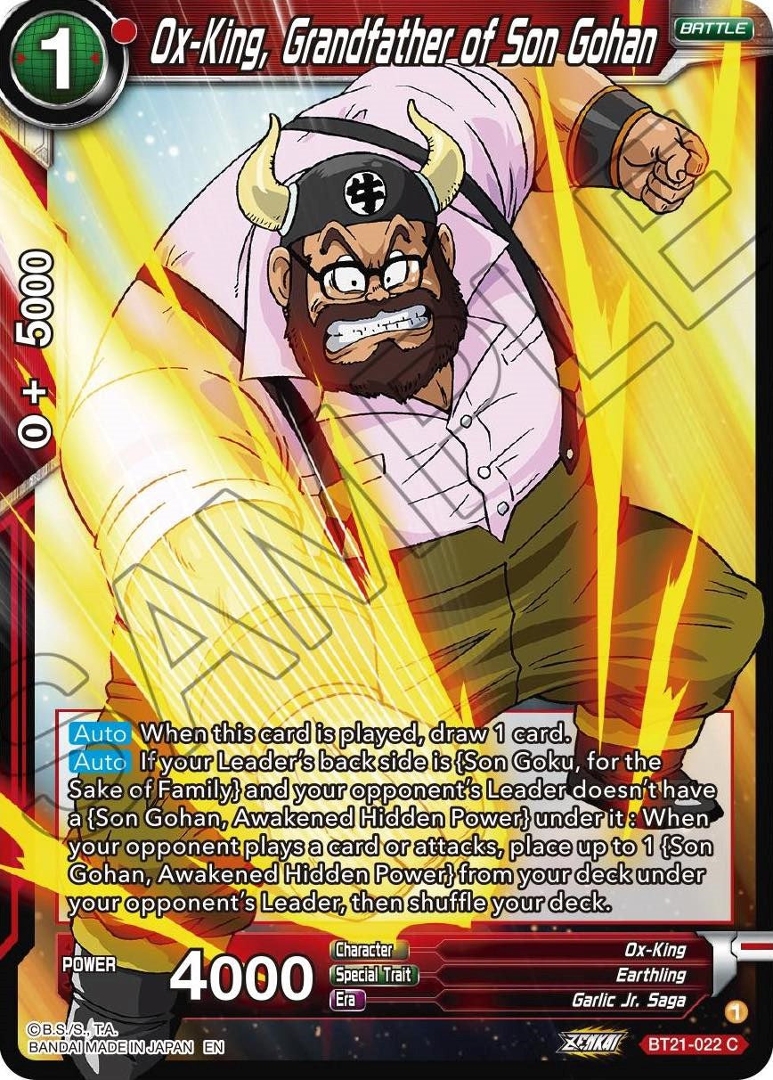 Ox-King, Grandfather of Son Gohan (BT21-022) [Wild Resurgence] | Dragon's Lair Comics and Fantasy Houston TX