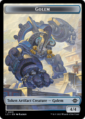 Treasure (0018) // Golem Double-Sided Token [The Lost Caverns of Ixalan Tokens] | Dragon's Lair Comics and Fantasy Houston TX