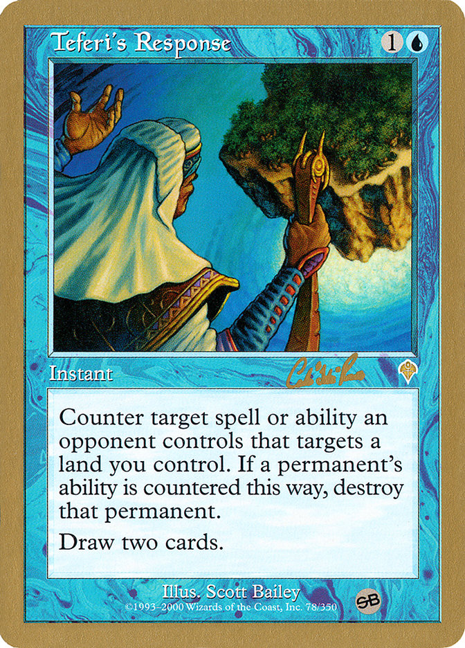 Teferi's Response (Carlos Romao) (SB) [World Championship Decks 2002] | Dragon's Lair Comics and Fantasy Houston TX