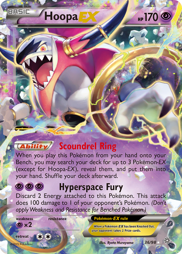 Hoopa EX (36/98) [XY: Ancient Origins] | Dragon's Lair Comics and Fantasy Houston TX