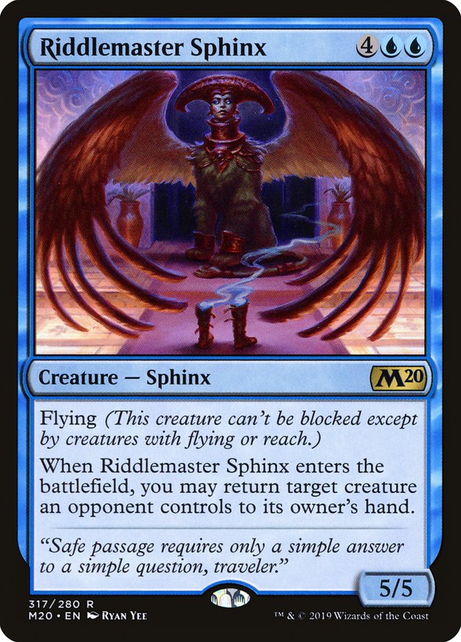 Riddlemaster Sphinx [Core Set 2020] | Dragon's Lair Comics and Fantasy Houston TX