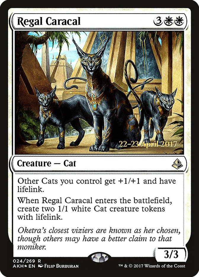 Regal Caracal [Amonkhet Prerelease Promos] | Dragon's Lair Comics and Fantasy Houston TX