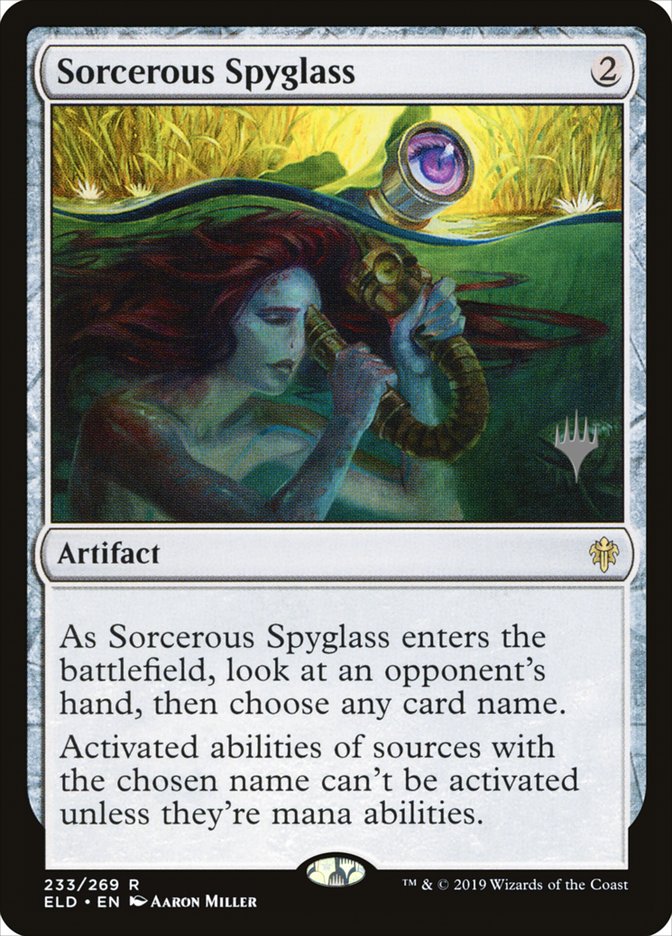 Sorcerous Spyglass (Promo Pack) [Throne of Eldraine Promos] | Dragon's Lair Comics and Fantasy Houston TX