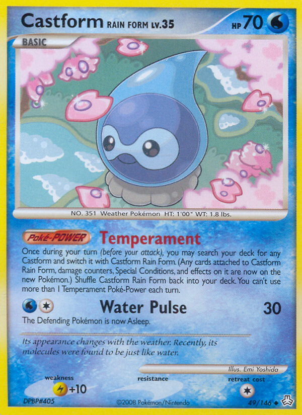 Castform Rain Form (49/146) [Diamond & Pearl: Legends Awakened] | Dragon's Lair Comics and Fantasy Houston TX