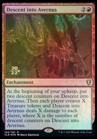 Descent into Avernus [Commander Legends: Battle for Baldur's Gate Prerelease Promos] | Dragon's Lair Comics and Fantasy Houston TX