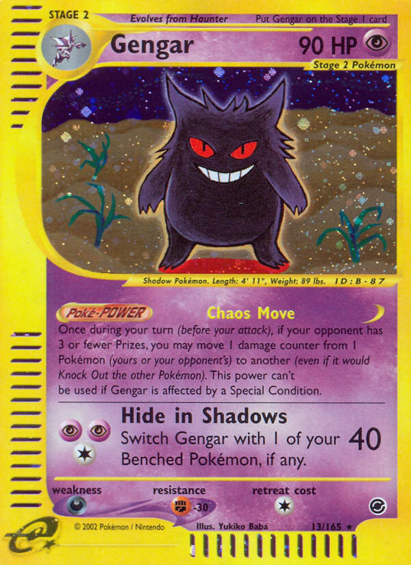 Gengar (13/165) [Expedition: Base Set] | Dragon's Lair Comics and Fantasy Houston TX