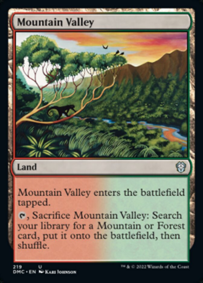 Mountain Valley [Dominaria United Commander] | Dragon's Lair Comics and Fantasy Houston TX