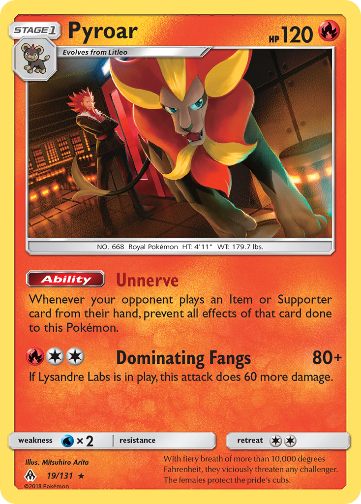 Pyroar (19/131) [Sun & Moon: Forbidden Light] | Dragon's Lair Comics and Fantasy Houston TX