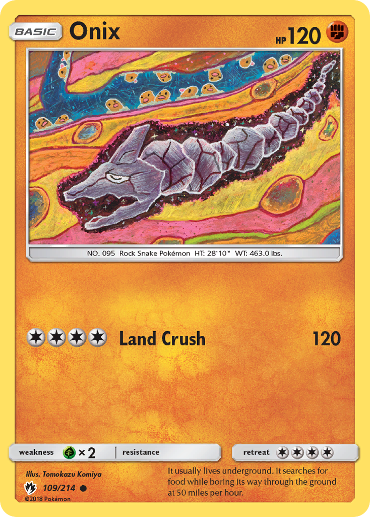 Onix (109/214) [Sun & Moon: Lost Thunder] | Dragon's Lair Comics and Fantasy Houston TX