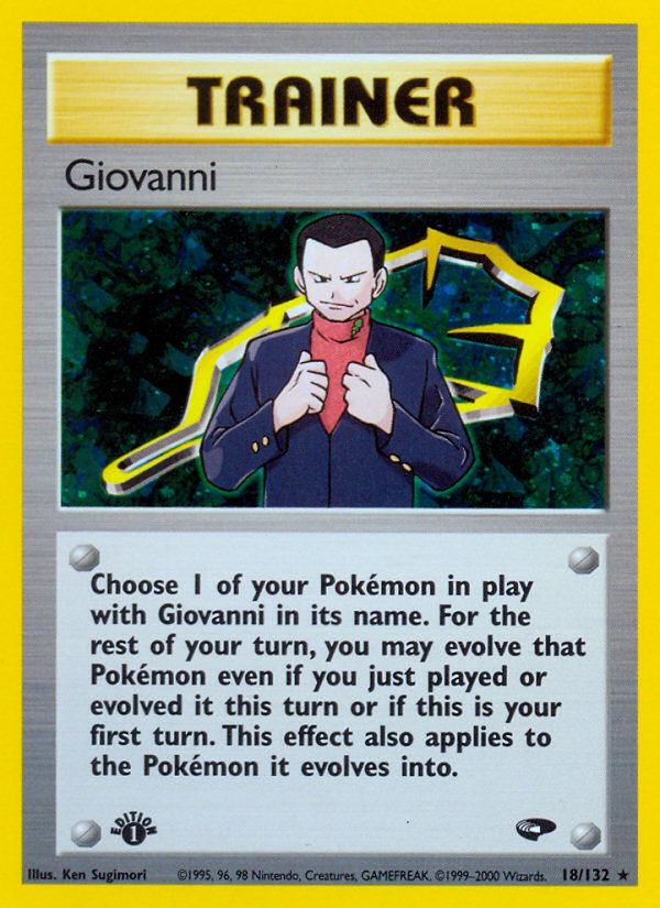 Giovanni (18/132) [Gym Challenge 1st Edition] | Dragon's Lair Comics and Fantasy Houston TX