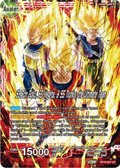 Son Goku & Vegeta & Trunks // SS Son Goku, SS Vegeta, & SS Trunks, the Ultimate Team (BT19-001) [Fighter's Ambition] | Dragon's Lair Comics and Fantasy Houston TX