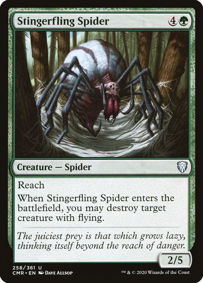 Stingerfling Spider [Commander Legends] | Dragon's Lair Comics and Fantasy Houston TX