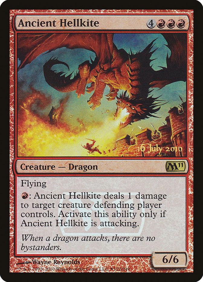 Ancient Hellkite [Magic 2011 Prerelease Promos] | Dragon's Lair Comics and Fantasy Houston TX