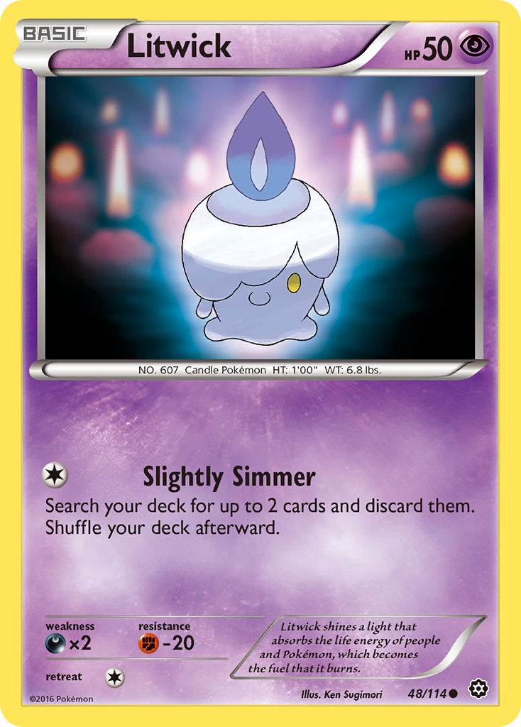 Litwick (48/114) [XY: Steam Siege] | Dragon's Lair Comics and Fantasy Houston TX