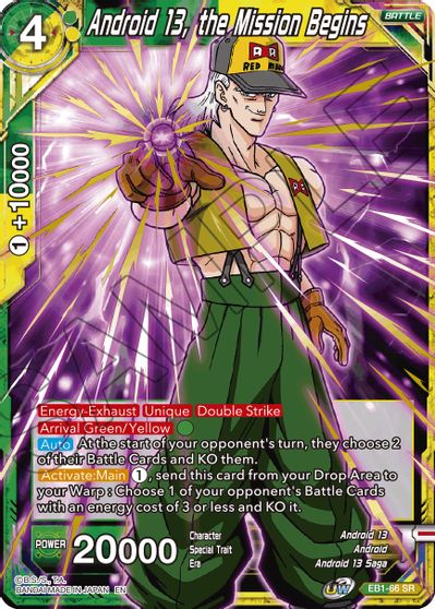 Android 13, the Mission Begins (EB1-66) [Battle Evolution Booster] | Dragon's Lair Comics and Fantasy Houston TX