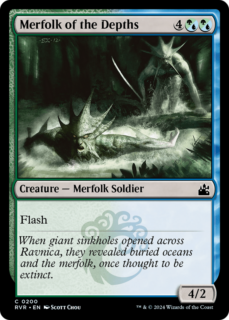 Merfolk of the Depths [Ravnica Remastered] | Dragon's Lair Comics and Fantasy Houston TX