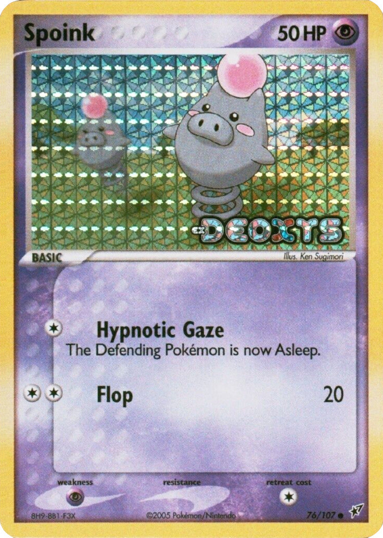 Spoink (76/107) (Stamped) [EX: Deoxys] | Dragon's Lair Comics and Fantasy Houston TX