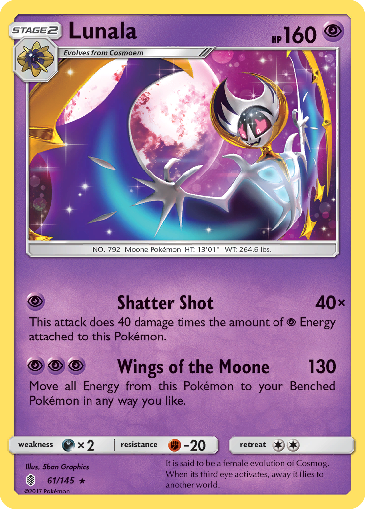 Lunala (61/145) [Sun & Moon: Guardians Rising] | Dragon's Lair Comics and Fantasy Houston TX