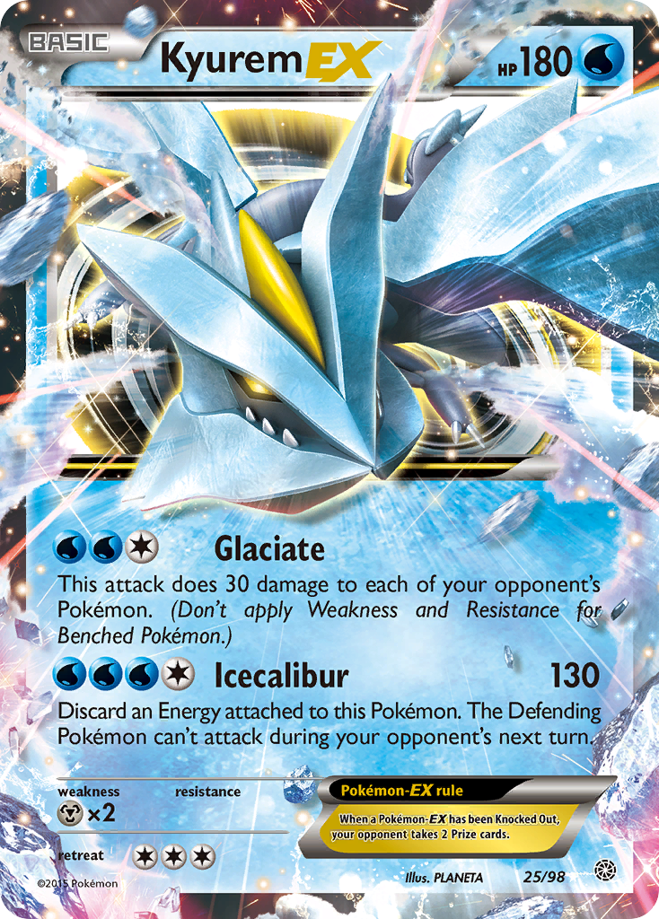 Kyurem EX (25/98) [XY: Ancient Origins] | Dragon's Lair Comics and Fantasy Houston TX