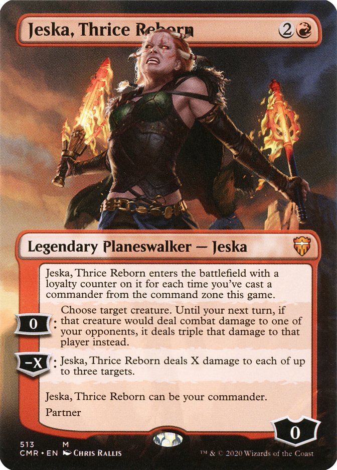 Jeska, Thrice Reborn (Borderless) [Commander Legends] | Dragon's Lair Comics and Fantasy Houston TX