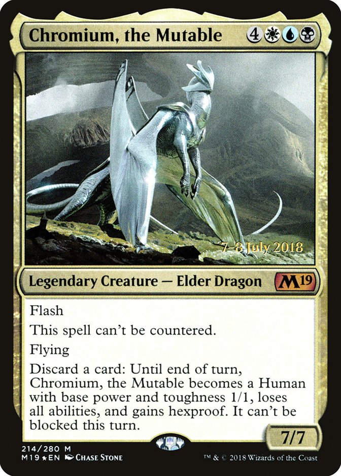 Chromium, the Mutable [Core Set 2019 Prerelease Promos] | Dragon's Lair Comics and Fantasy Houston TX