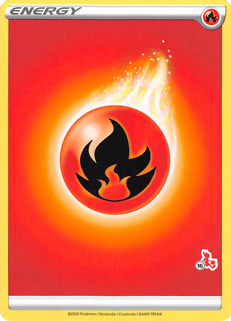 Fire Energy (Cinderace Stamp #16) [Battle Academy 2022] | Dragon's Lair Comics and Fantasy Houston TX