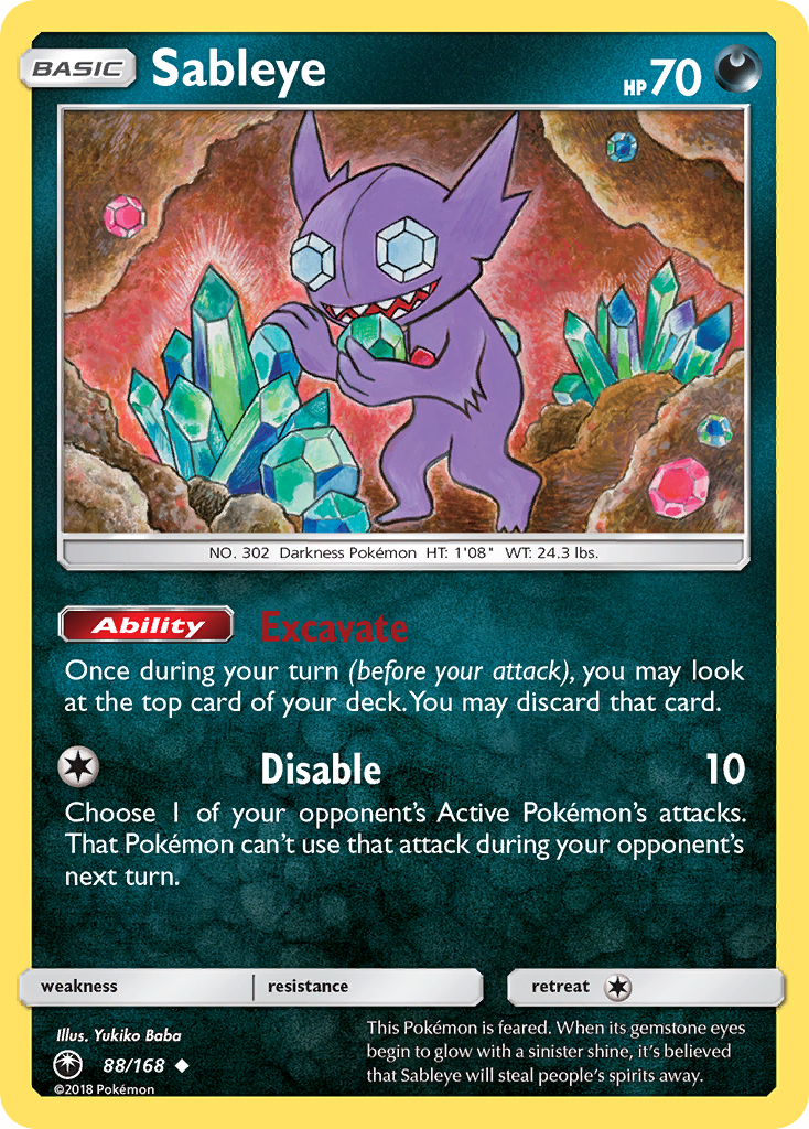 Sableye (88/168) [Sun & Moon: Celestial Storm] | Dragon's Lair Comics and Fantasy Houston TX