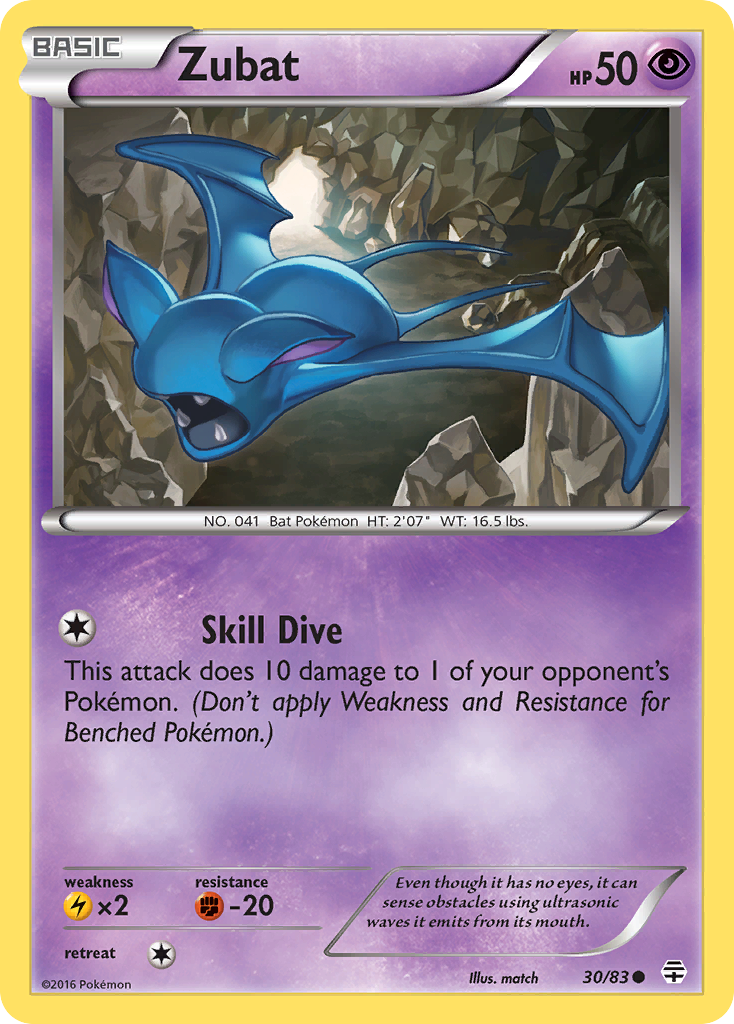 Zubat (30/83) [XY: Generations] | Dragon's Lair Comics and Fantasy Houston TX