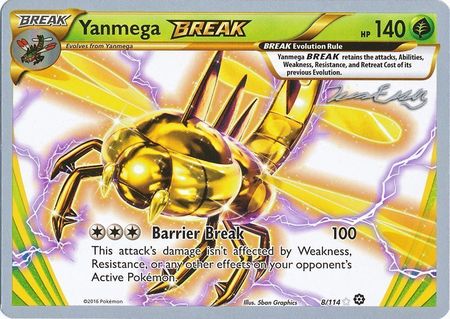 Yanmega BREAK (8/114) (Bebe - Jesper Eriksen) [World Championships 2016] | Dragon's Lair Comics and Fantasy Houston TX