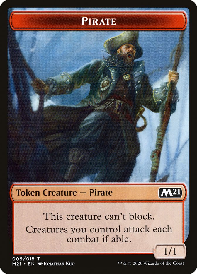 Pirate Token [Core Set 2021 Tokens] | Dragon's Lair Comics and Fantasy Houston TX