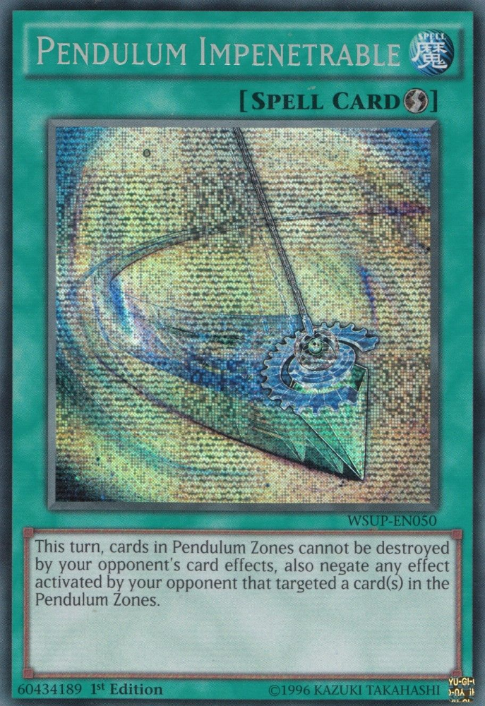 Pendulum Impenetrable [WSUP-EN050] Secret Rare | Dragon's Lair Comics and Fantasy Houston TX